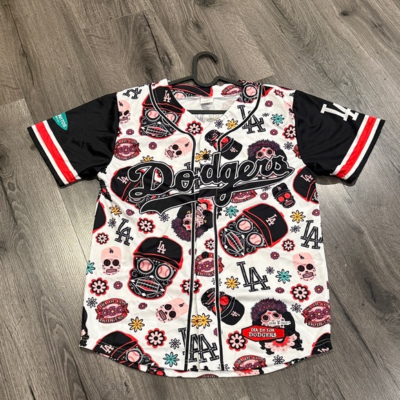 Dia de Los Dodgers jersey, sugar skull jersey.  Day of the dead, SGA - Picture 6 of 7